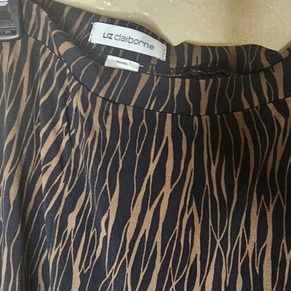 Liz Claiborne Classics Skirt Womens Sz 8 Black Pleated Preppy Academia Old Money - Picture 6 of 6